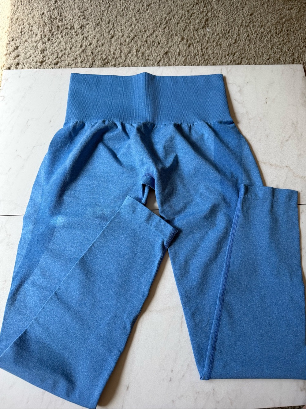 NVGTN Contour Seamless Leggings - Ocean Blue - size medium